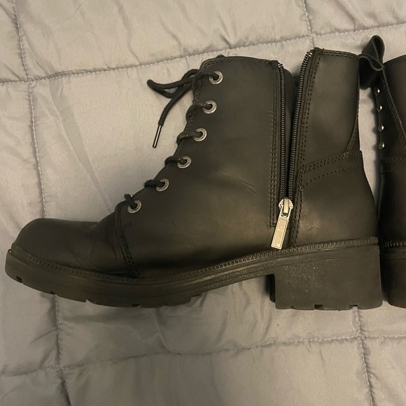 Authentic Harley Davidson boots W size11, great condition, black silver hardware - Picture 8 of 15